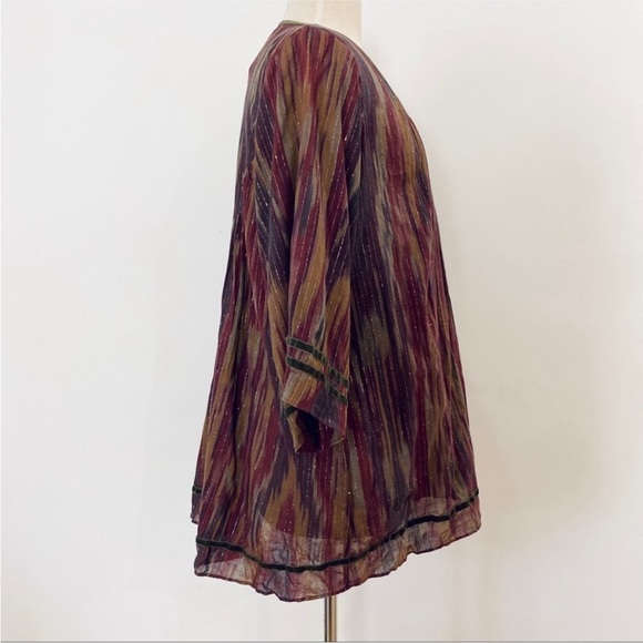NEW Calypso St. Barth beautiful bohemian shiny tunic - Picture 10 of 13